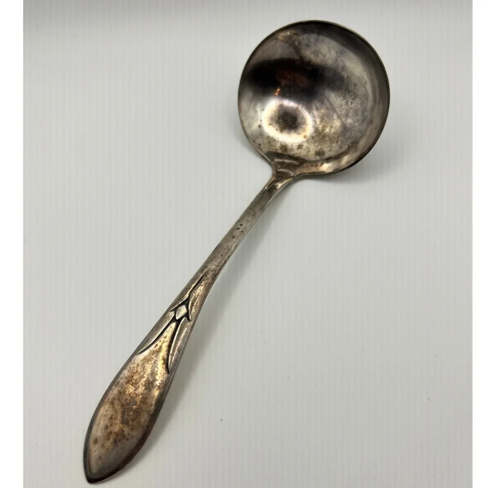 Wm Rogers Gravy Ladle Lady Hamilton Oneida Silverplate Silver Fair 1932 ArtDeco